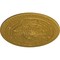 Ekena Millwork Naple Ceiling Medallion (Fits Canopies up to 3 3/8"), Hnd-Painted Pharaohs Gold, 37 1/2"OD x 3 3/8"P CM37NAPGS - alternate 2